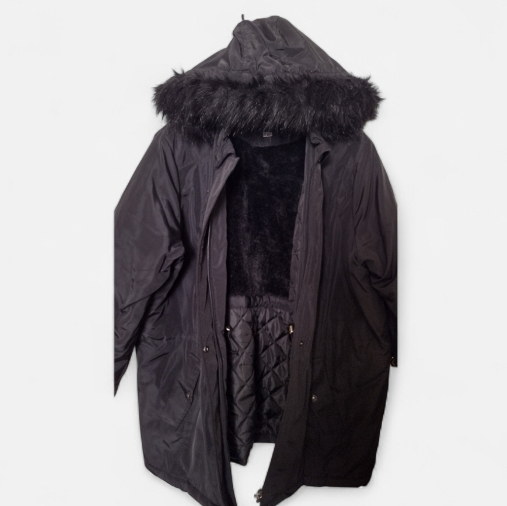 Basic Editions Black Hooded Jacket - image 2